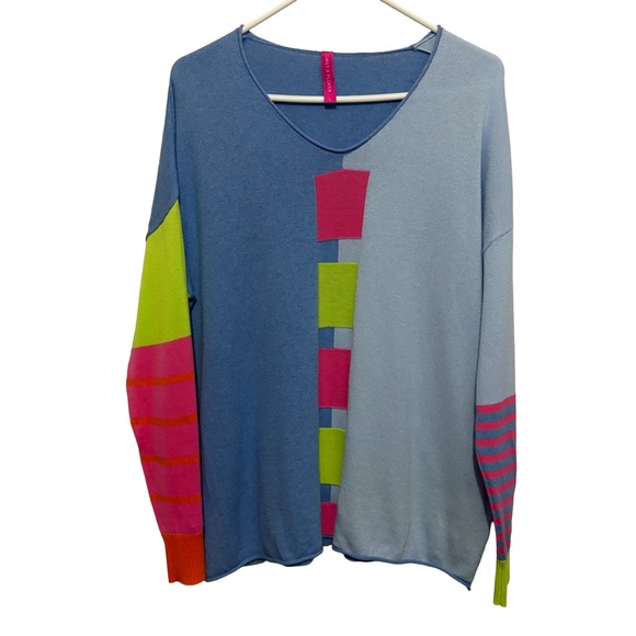 Zaket & Plover Sweaters - Zaket & Plover Blue Sweater Cashmere and Cotton